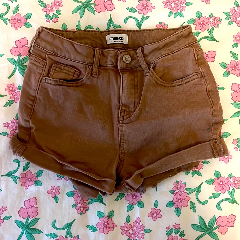 Brown rsq shorts